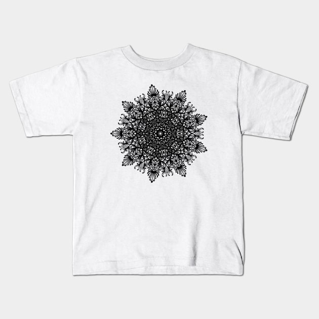 Ornamental Mandala Star Design GC-003 Kids T-Shirt by GraphicCharms